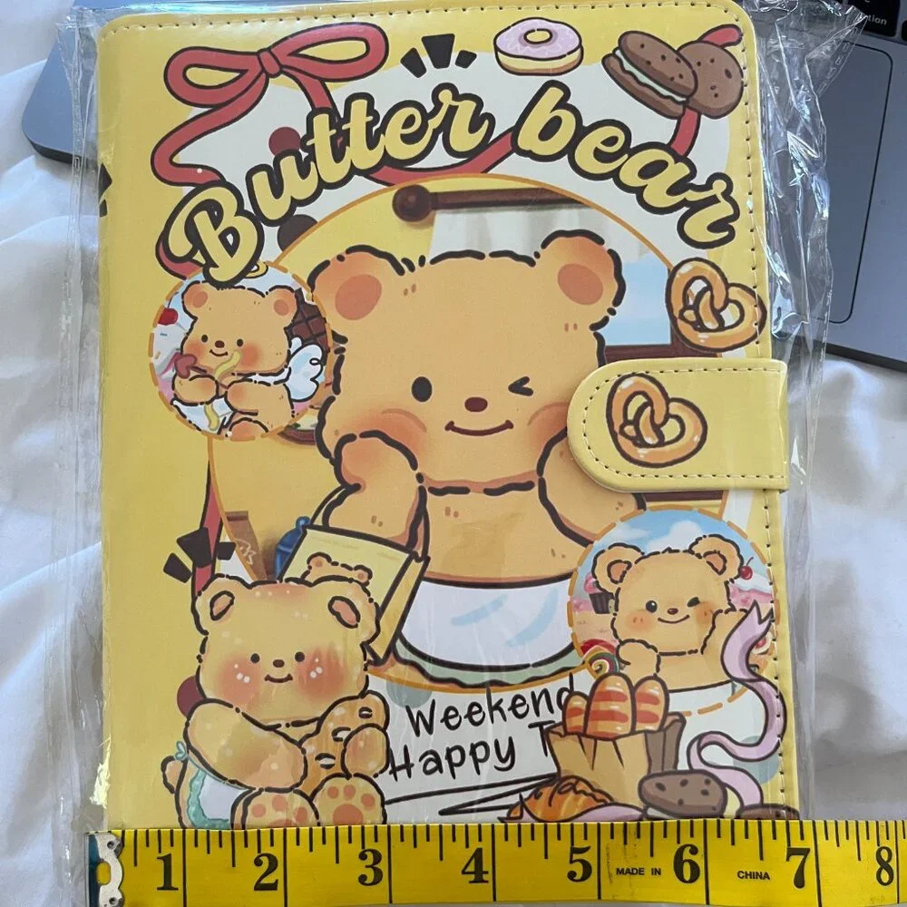 Adorable Butter Bear A5 Binder